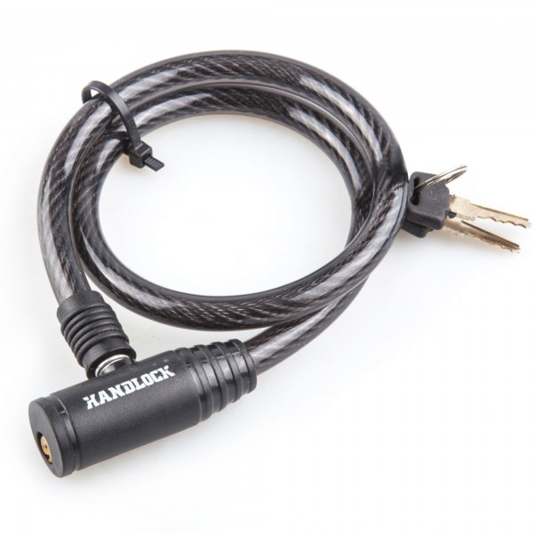 Candado bici llave 10x650mm. negro