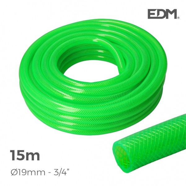 Manguera de jardín estandar ø19 mm, ¾ pulg, 15 m