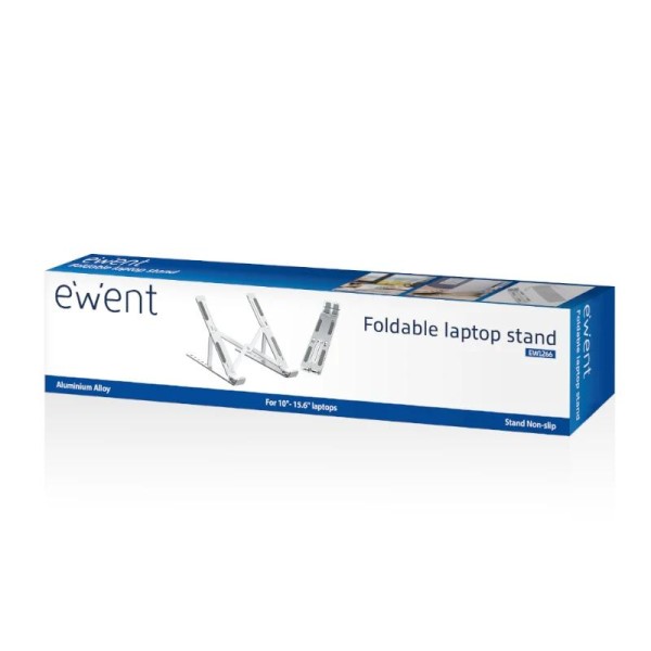 Ewent ew1266 soporte portátil viaje aluminio 17"