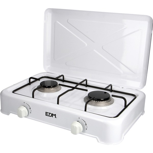 Cocina de gas esmaltada 2 fuegos