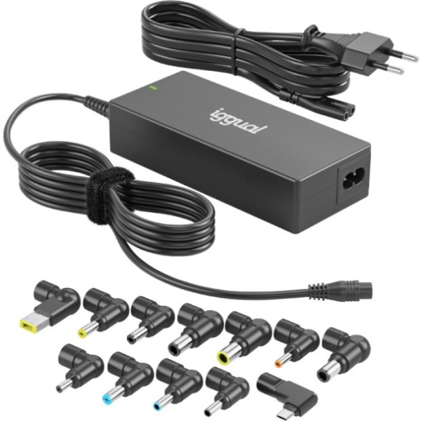 Iggual cargador universal automático cua-c-12t-90w
