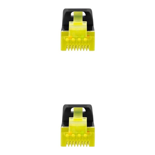 Nanocable latiguillo lszh cat.6a sftp 25cm negro