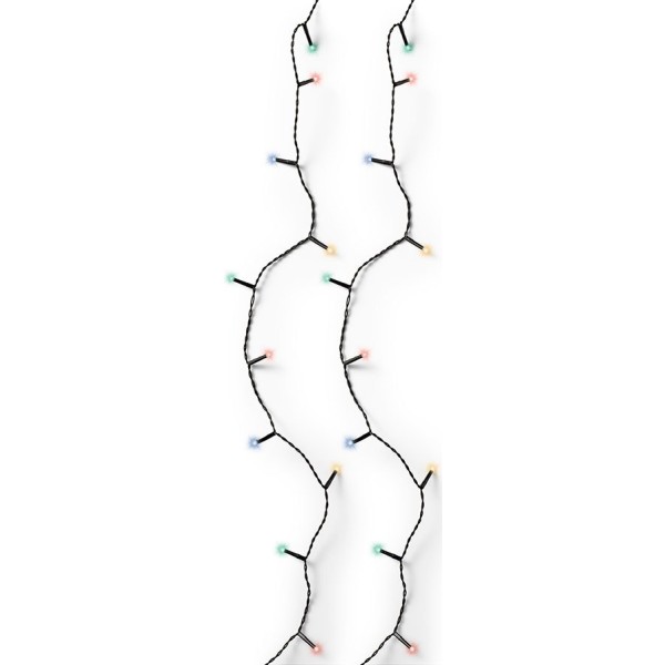 Guirnalda basic multifunción, uso exterior, multicolor, 180 leds, 13,5 m