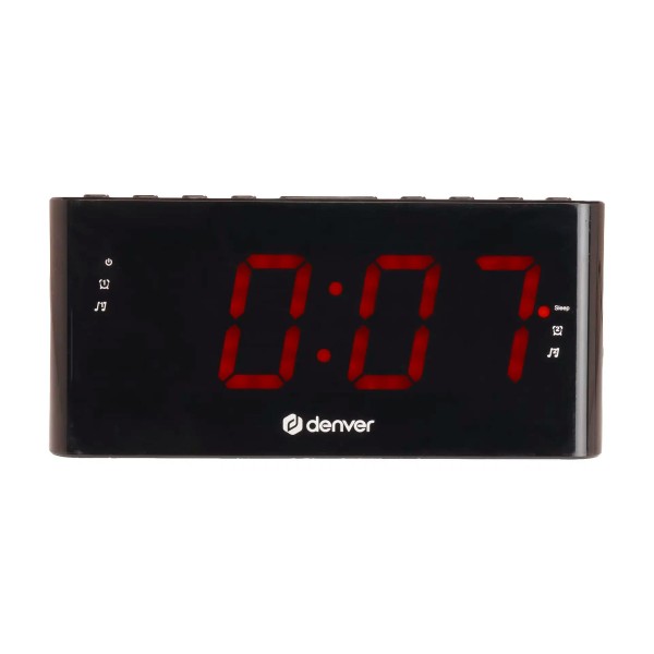 Denver cpr-710 negro / radio reloj con proyector y función de doble alarma